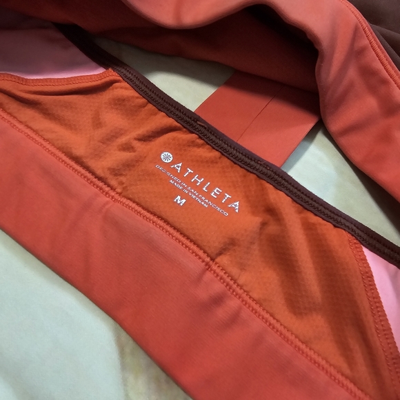 Athleta orange/red toned sports bra - Picture 4 of 6